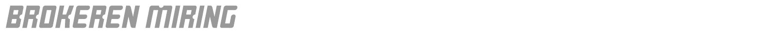 Brokeren font preview